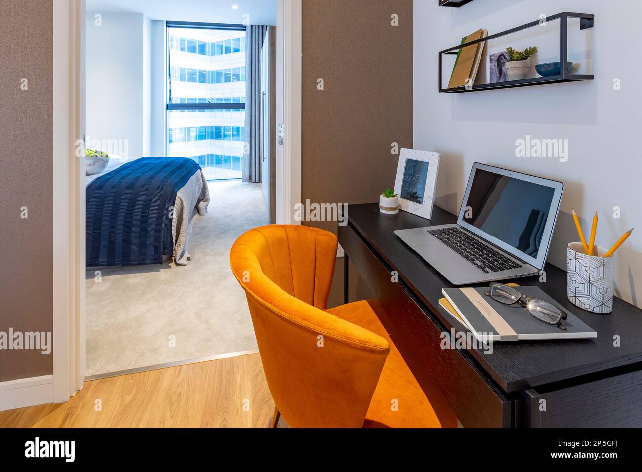 Home Office Interior Design Stock Photo - Alamy