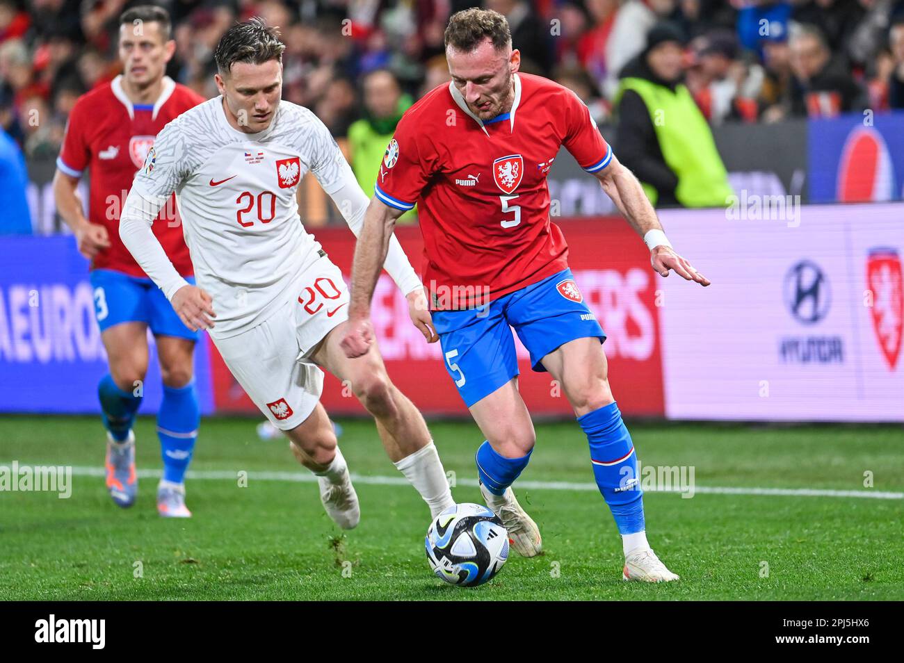 PRAGUE, CZECH REPUBLIC MARCH 24, 2023 Qualifications for UEFA Euro