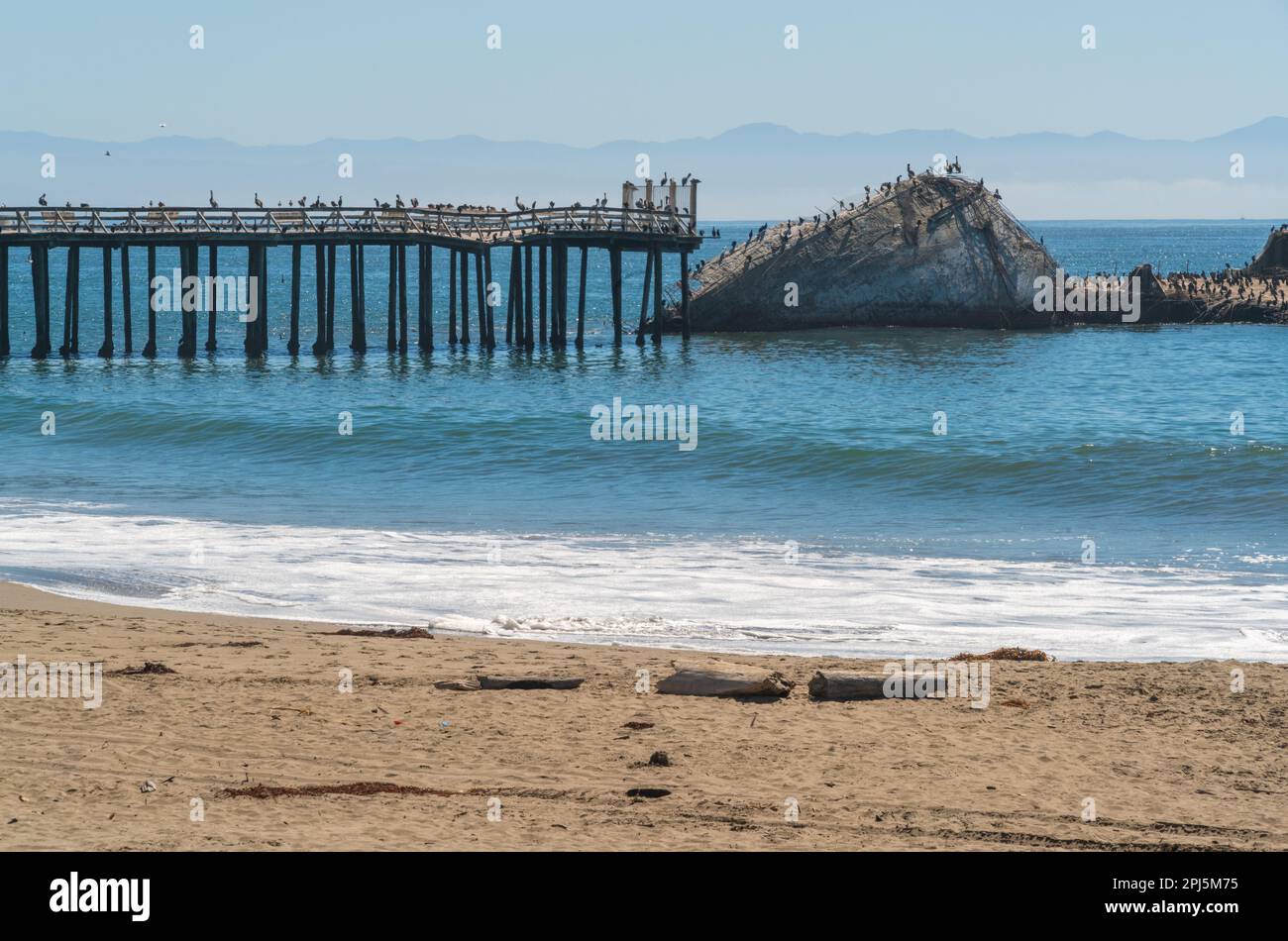 Sea Cliff State Beach in Aptos, California Stock Photo Alamy