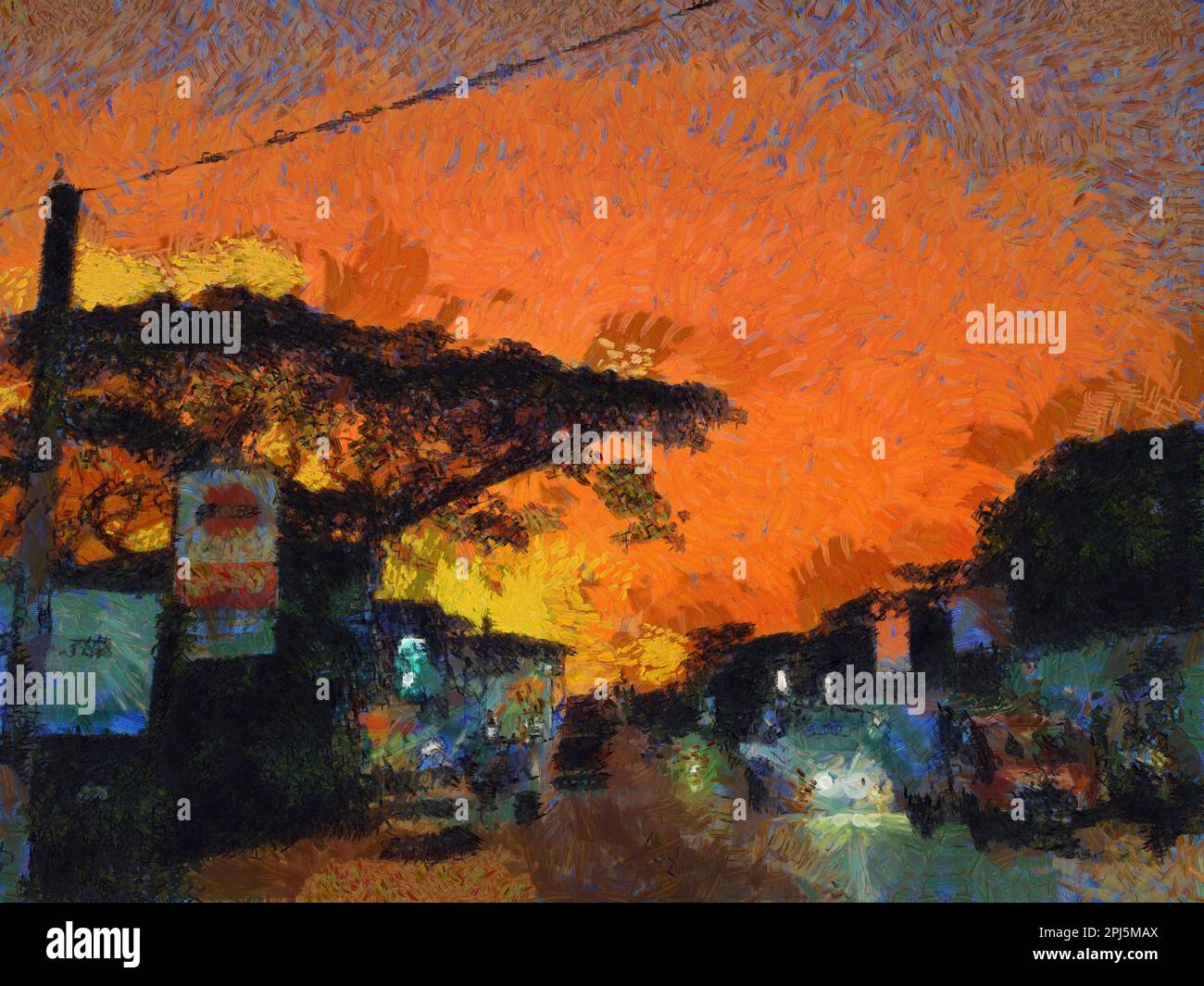 This handpainted artwork perfect for adding a touch of adventure to