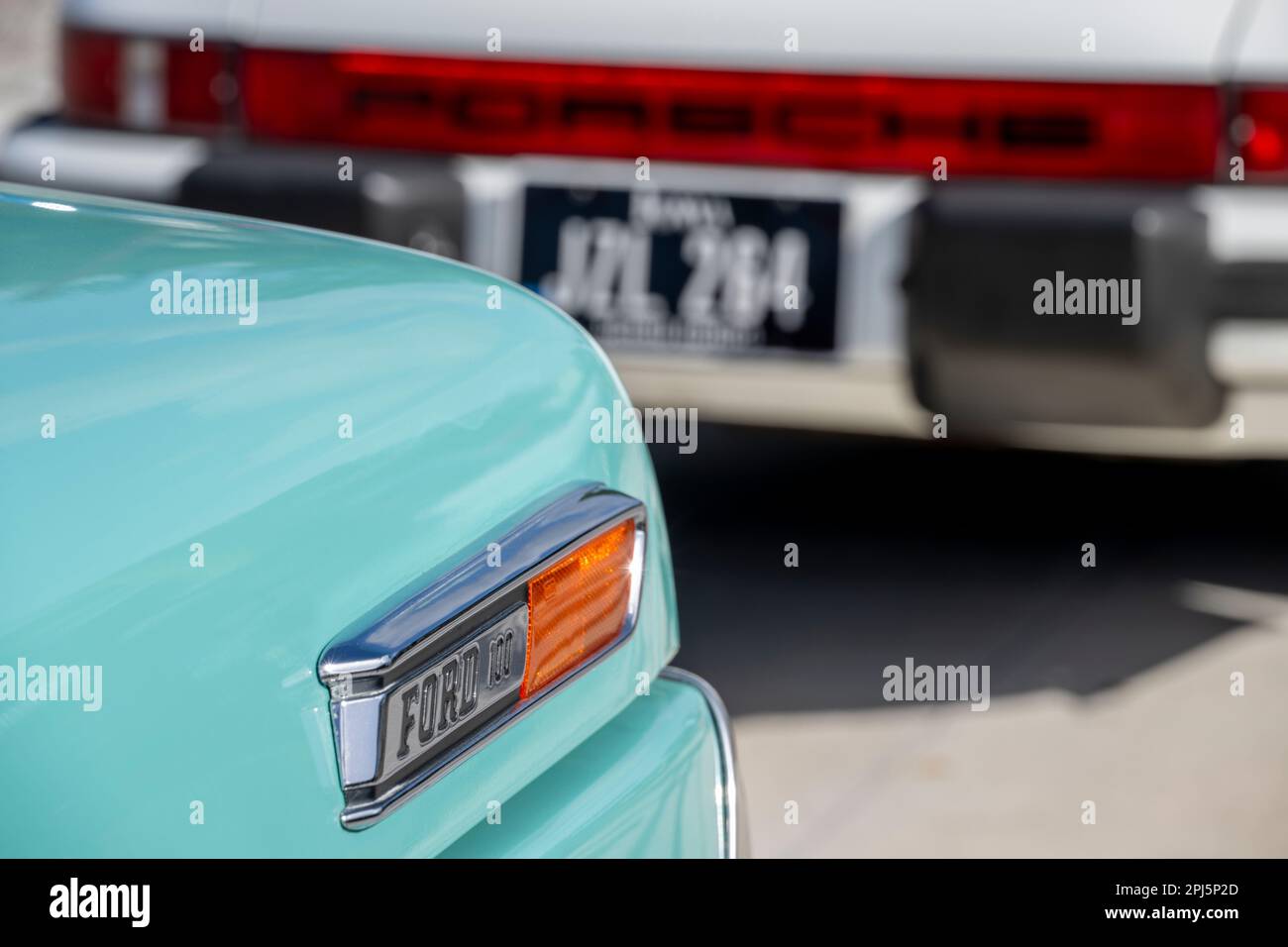 Classic Ford Pick Up at Dearborn Street, Englewood, Florida. Stock Photo