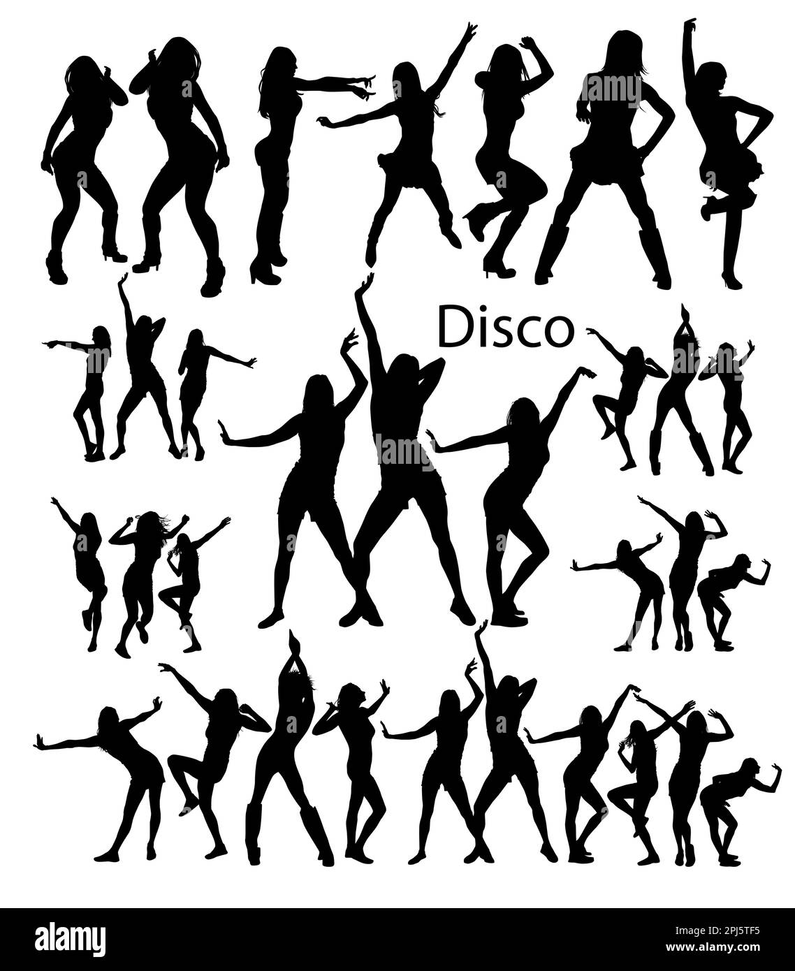 set Dancing people. Vector illustration Stock Vector Image & Art - Alamy