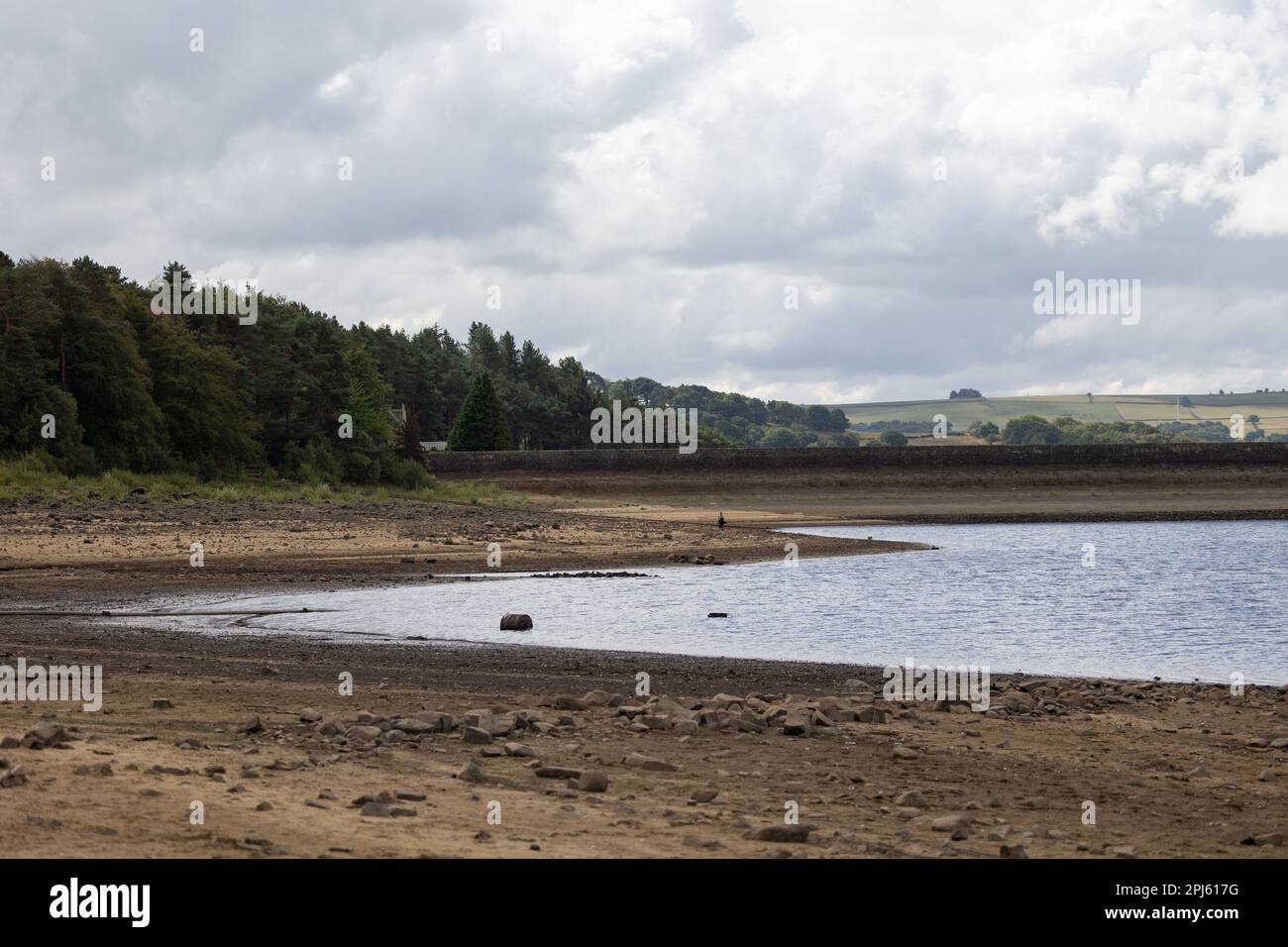 Swinsty Reservoir bed during the 2022 drought and Yorkshire Water