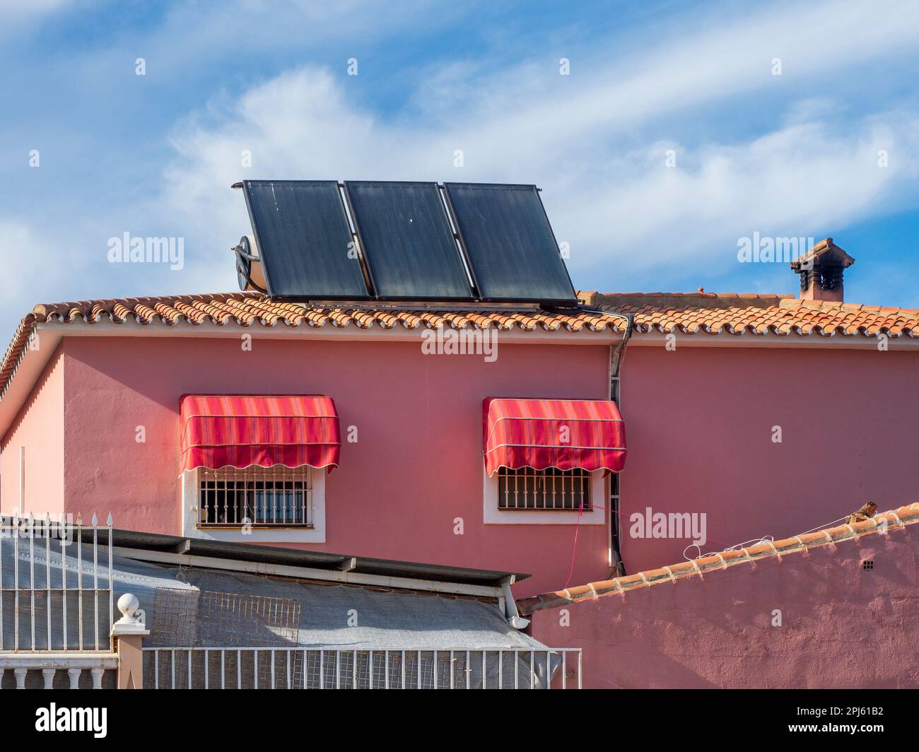 Solar panels house spain hi-res stock photography and images - Alamy