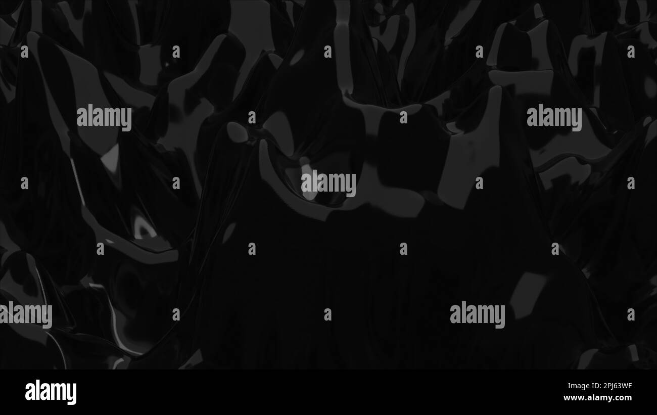 Abstract black waves. Computer generated 3d render Stock Photo - Alamy