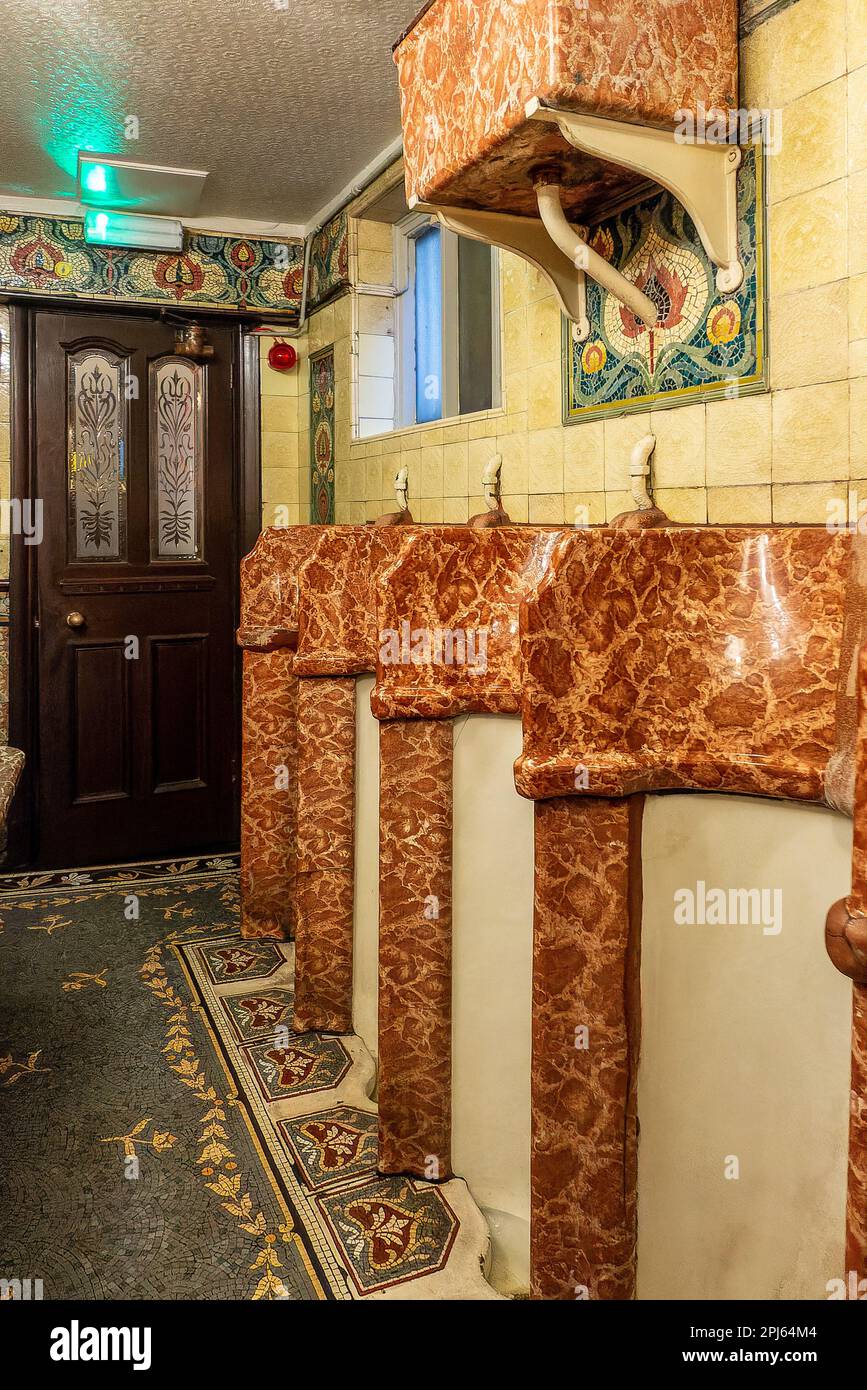 Liverpool, November 12th 2016 The male toilets in The Philharmonic