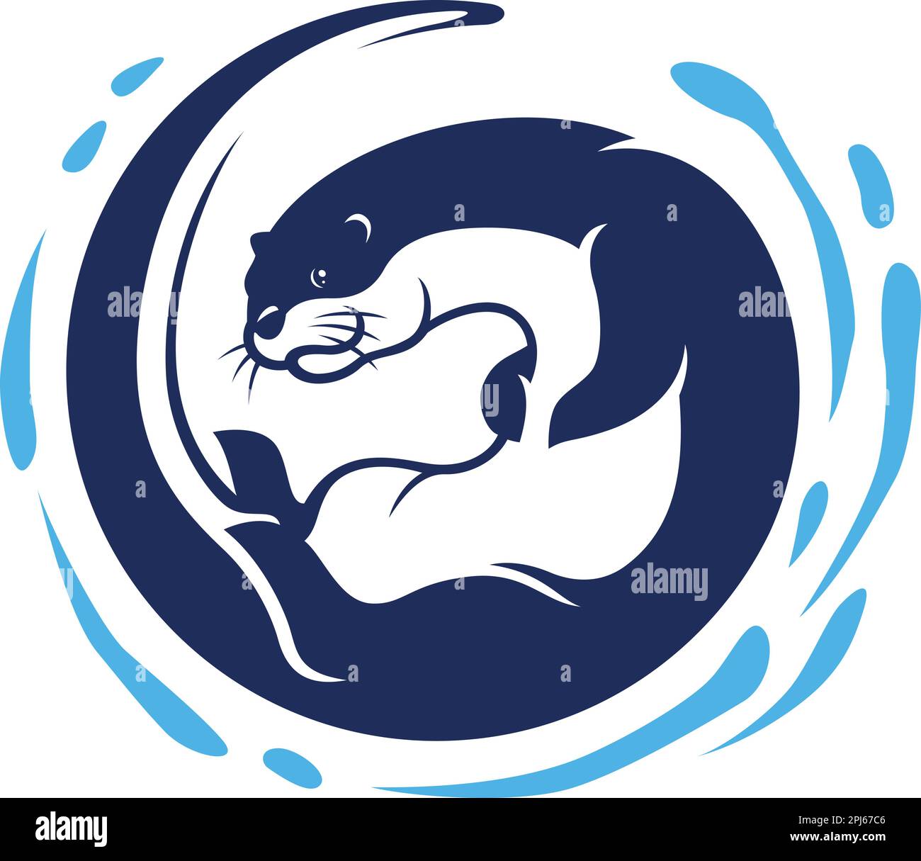 Otter tail Stock Vector Images - Alamy