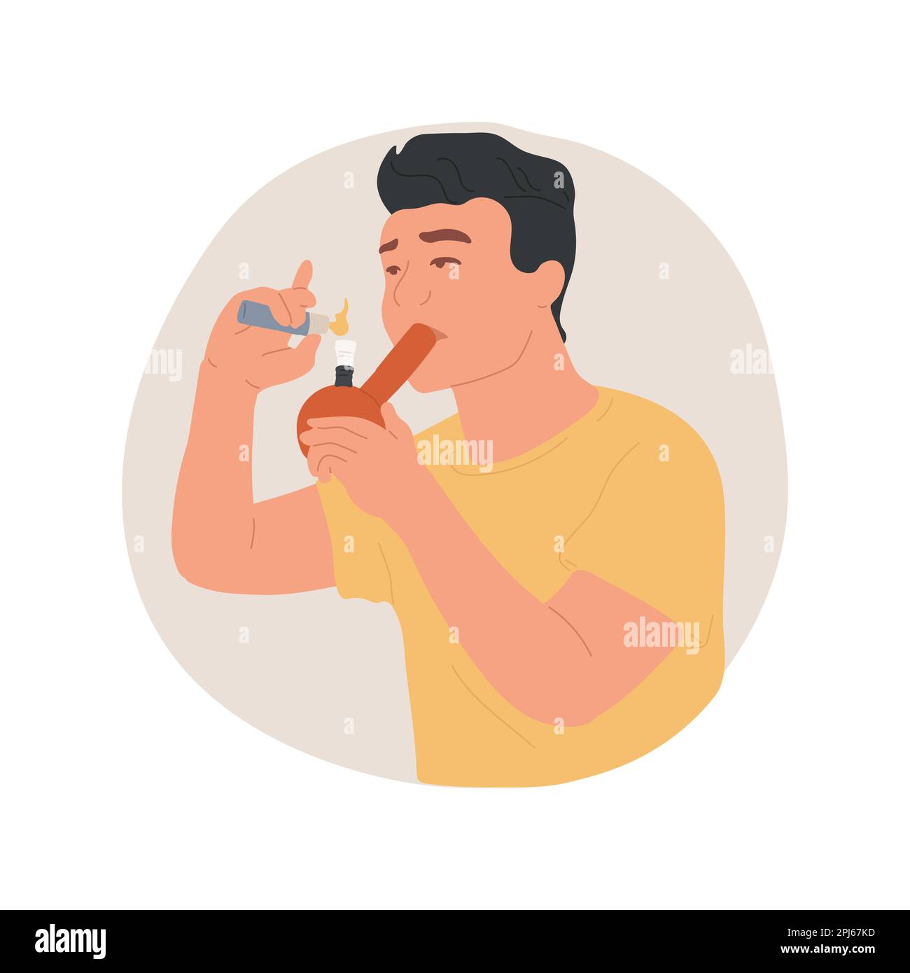 bad boy cartoon smoking