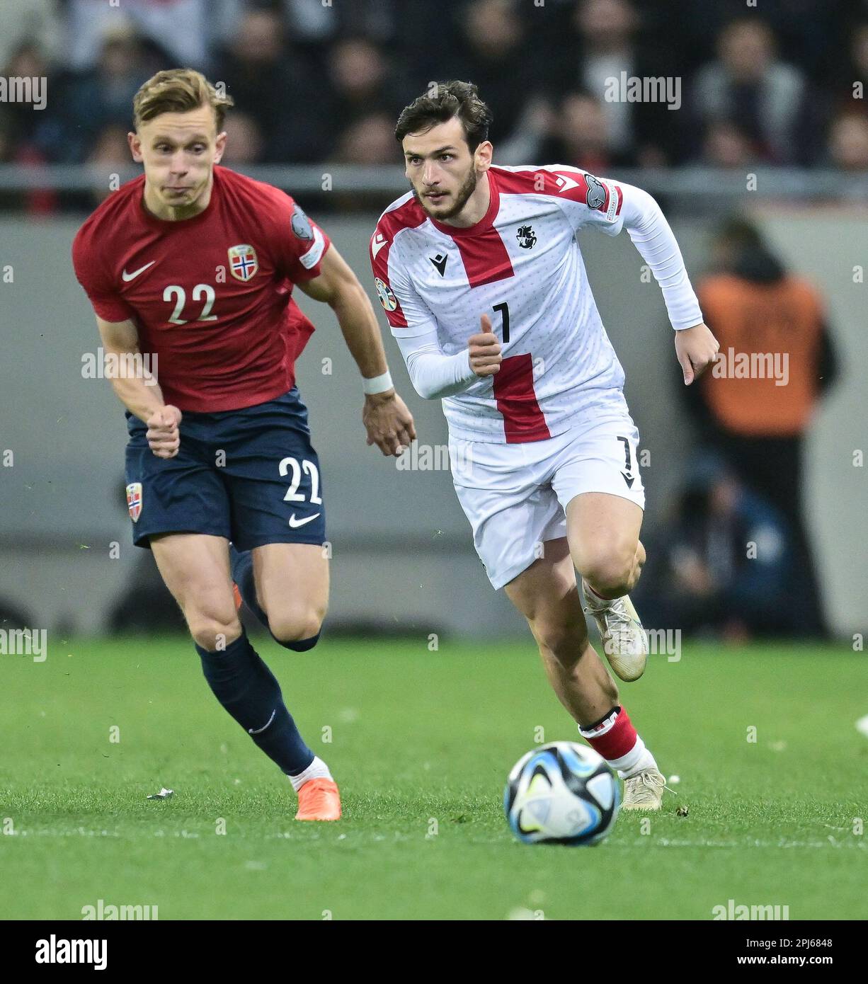 BATUMI, MARCH 28 Khvicha Kvaratskhelia of and Marcus