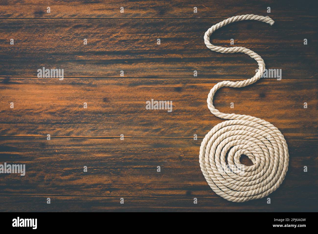 Nautical background with rope Stock Photo - Alamy