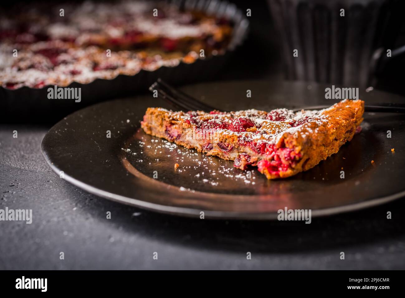 Homemade cranberry and raspberry pie for Christmas Stock Photo - Alamy