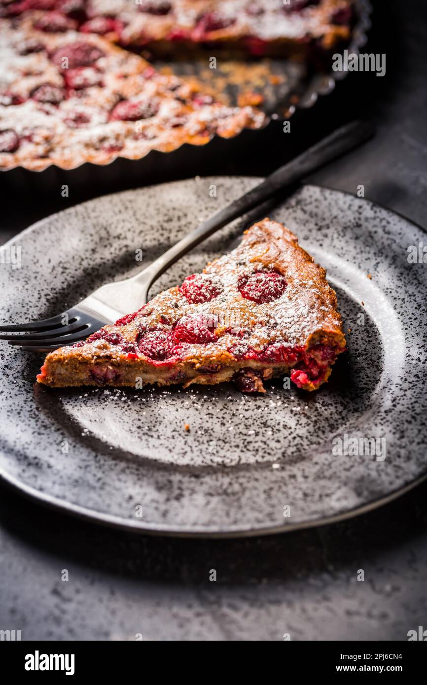 Homemade cranberry and raspberry pie for Christmas Stock Photo - Alamy
