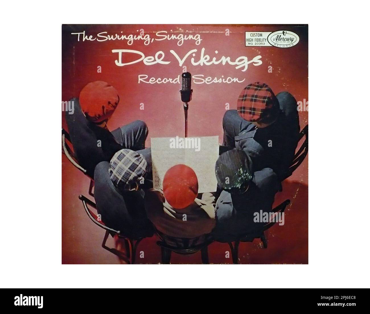 Del Vikings 1959 - Vintage U.S. Music Vinyl Record Stock Photo