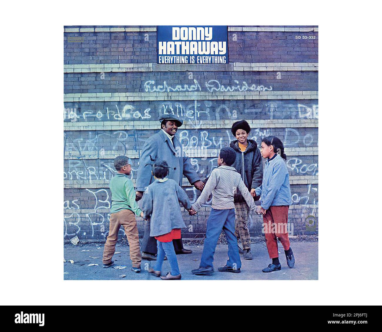 Hathaway Donny 1970 - Vintage U.S. Music Vinyl Record Stock Photo