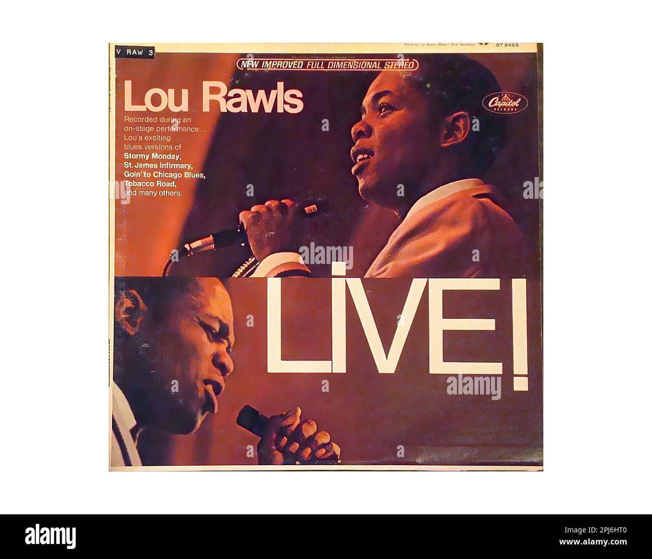 Rawls Lou 1966 - Vintage U.S. Music Vinyl Record Stock Photo