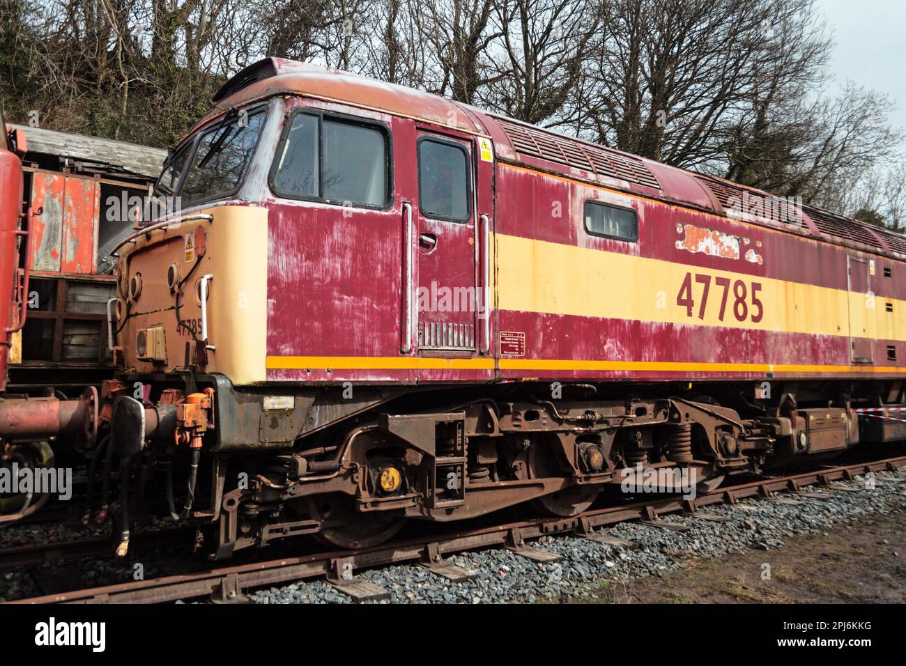 47785 at Kirkby Stephen East. Stainmore Railway. Stock Photo