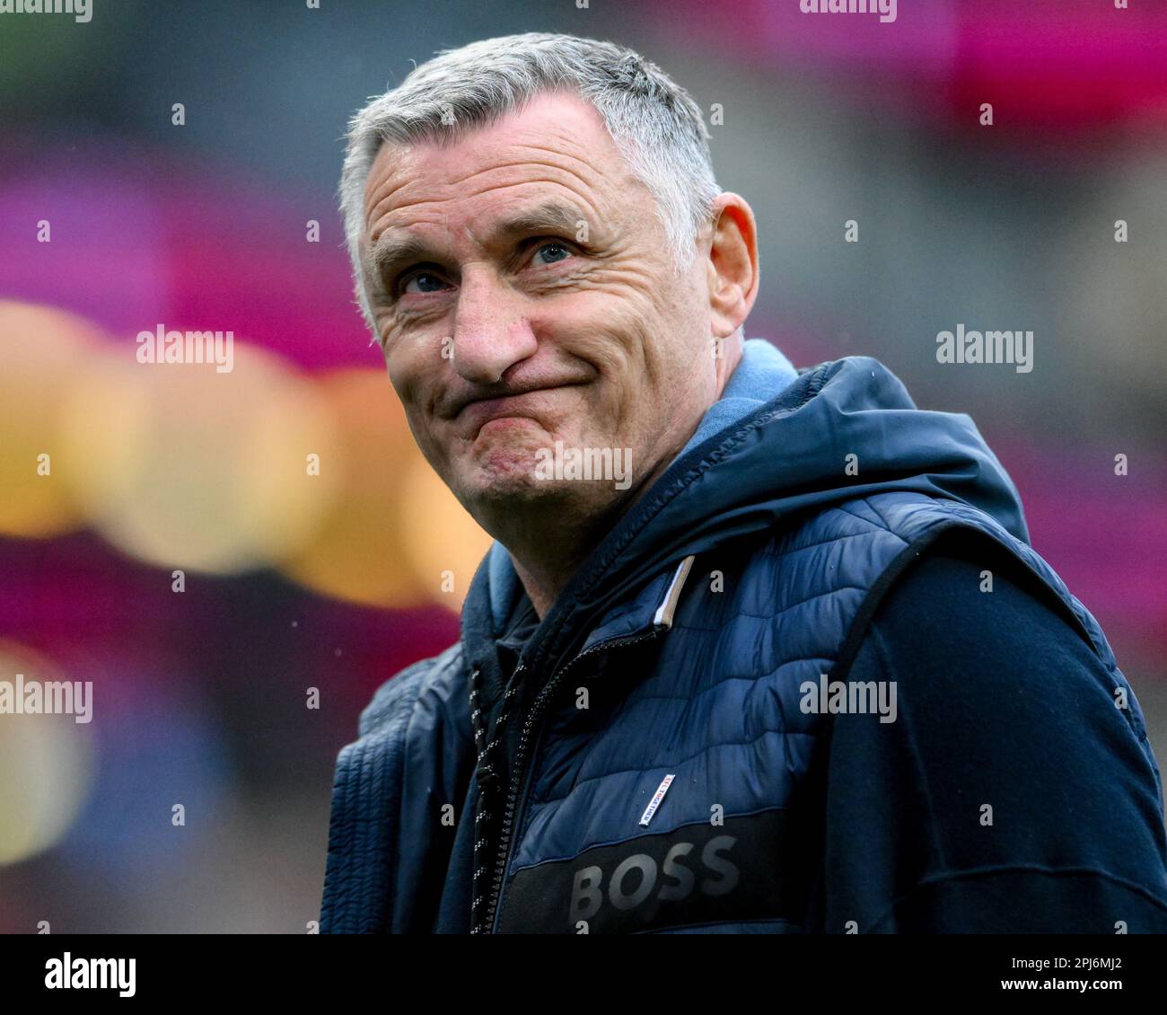 Sunderland Manager Tony Mowbray arriving at turf moor ahead of the Sky Sunderland Manager Tony Mowbray arriving at turf moor ahead of the Sky