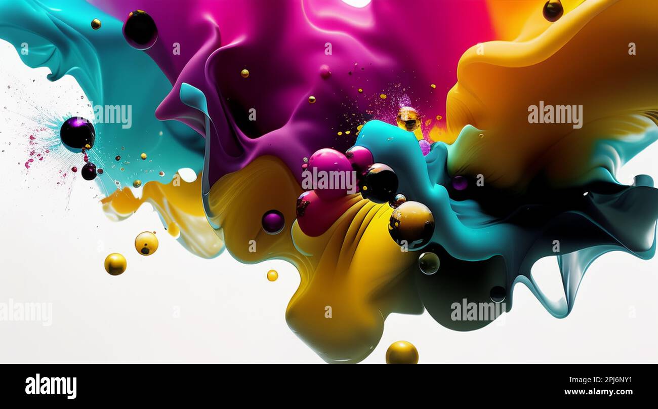 Splash of pink color hi-res stock photography and images - Alamy