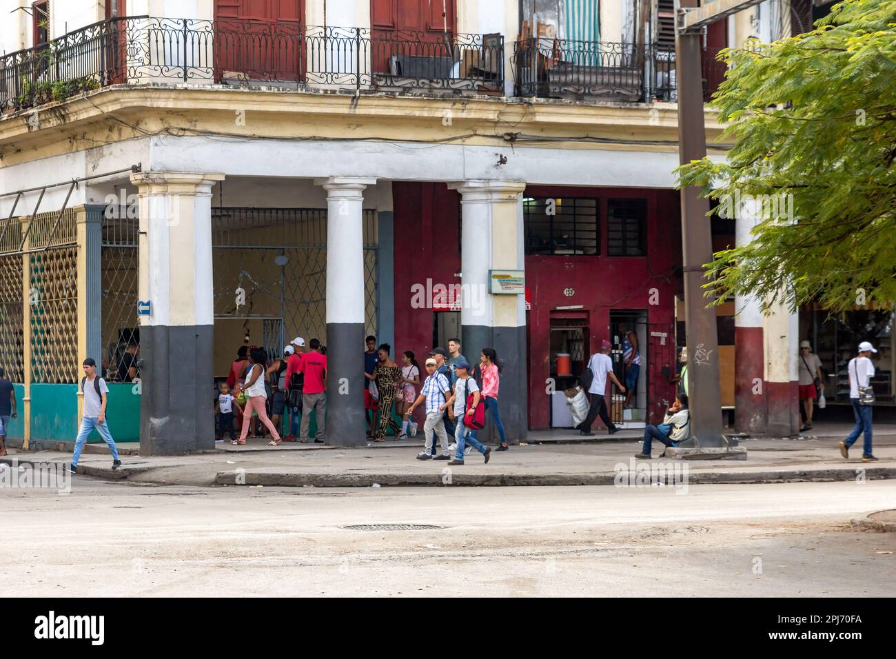 City life during Communism in Havana, Cuba Stock Photo