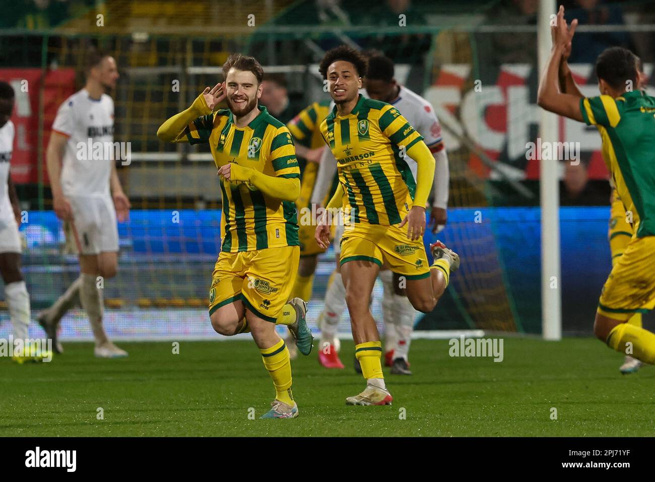 Tyrese Sinclair of Altrincham FC scores his side's second goal of the  News Photo - Getty Images