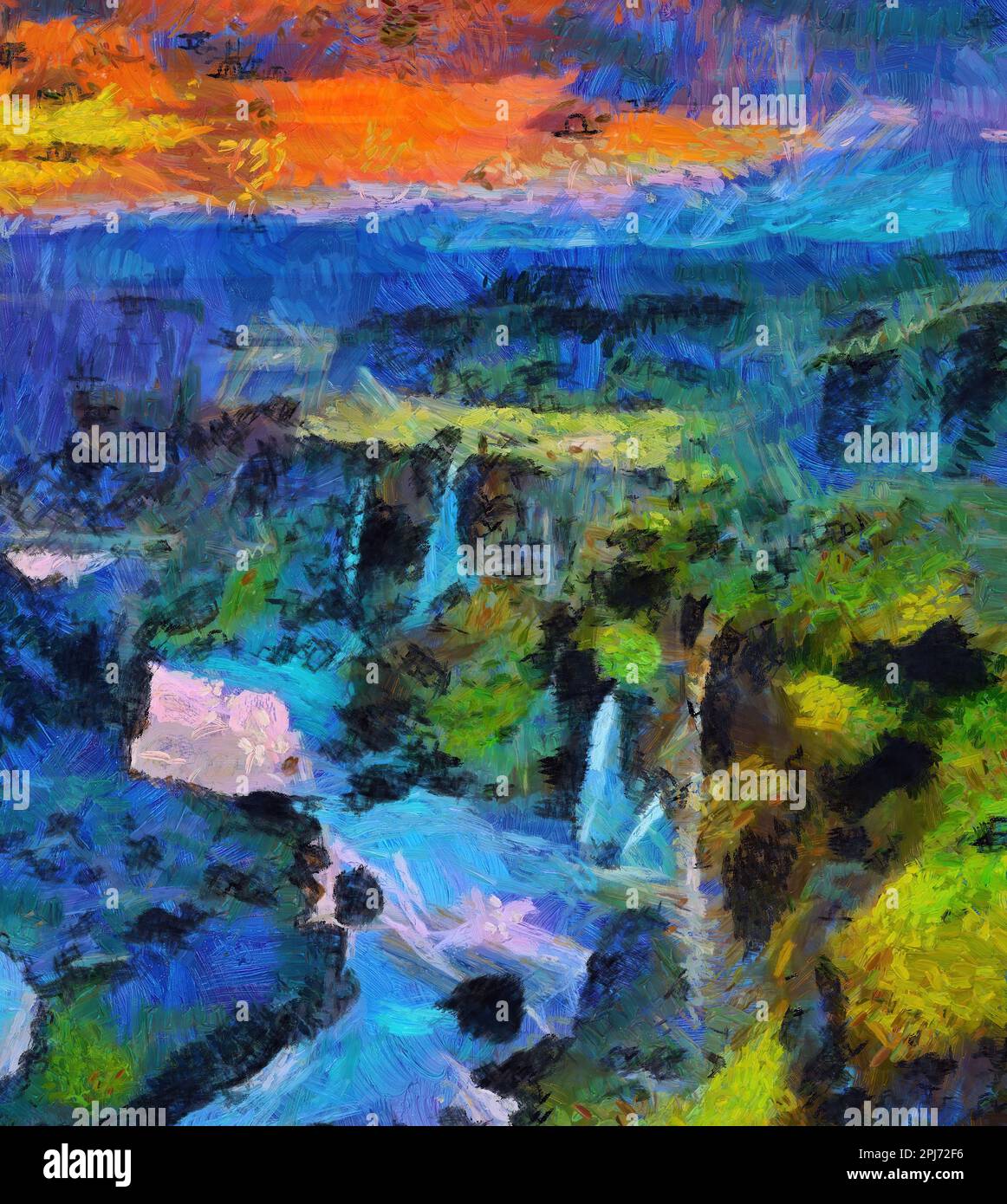 This handpainted artwork perfect for adding a touch of adventure to