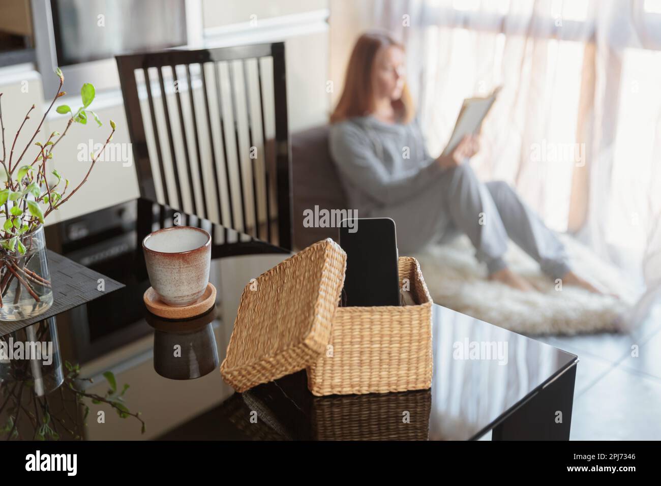 Mental and digital detox concept Stock Photo - Alamy