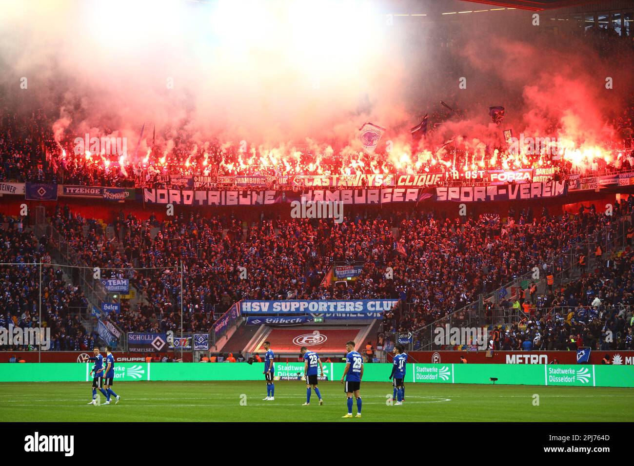 Hamburger SV fans (Hamburger SV) GER, Fortuna Duesseldorf vs