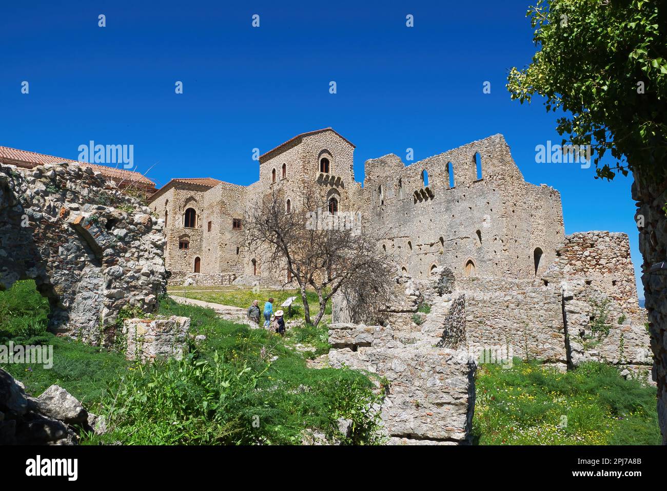 Medieval castle town of Mystras, the best preserved example of a ...