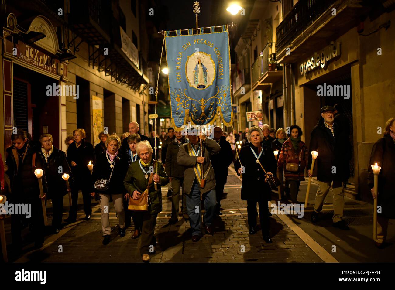 Devotees take part during 