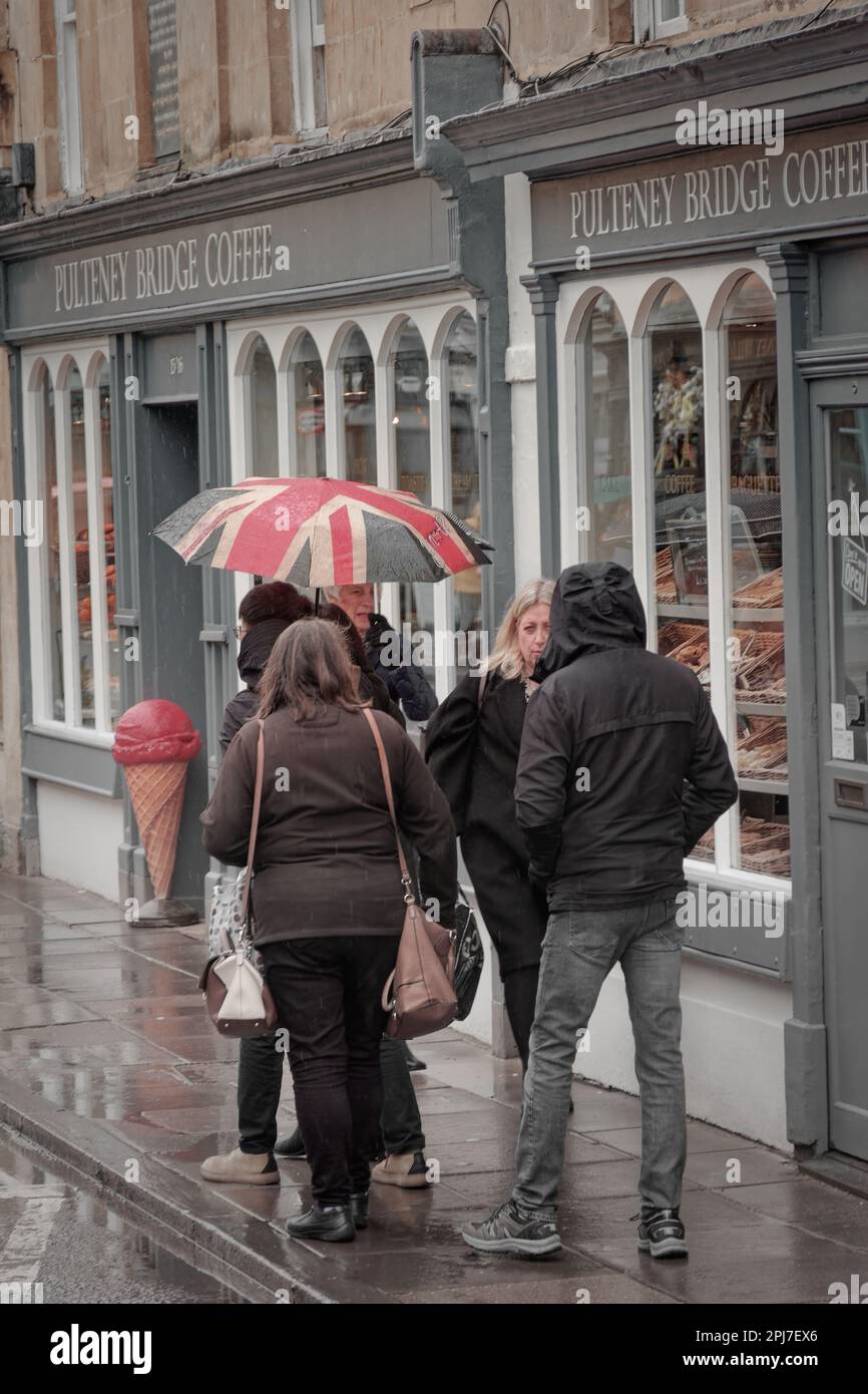 Bath in the rain Stock Photo Alamy