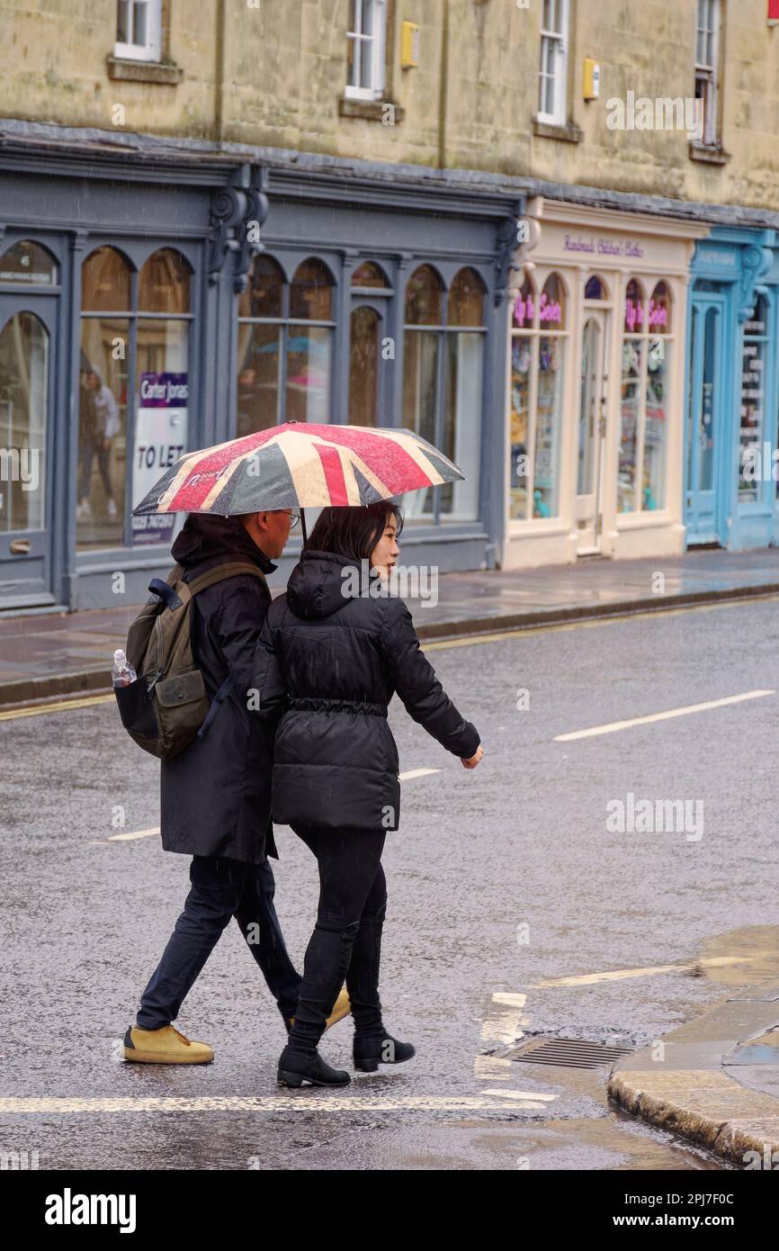 Bath in the rain Stock Photo Alamy