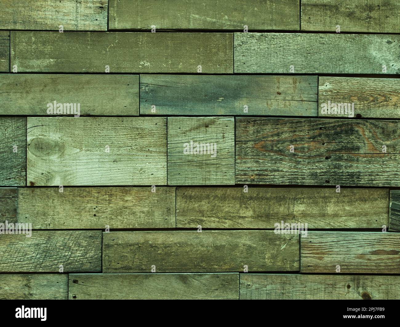 Weathered wooden pallet walls show the perfect imperfections of the