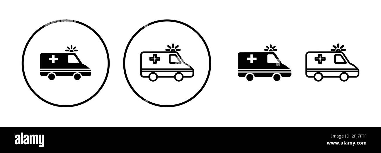 Ambulance icon vector. Ambulance car icon Stock Vector Image & Art - Alamy