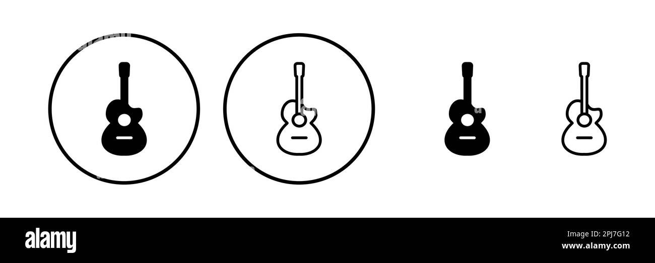 Guitar icon vector. musical instrument sign Stock Vector Image & Art ...