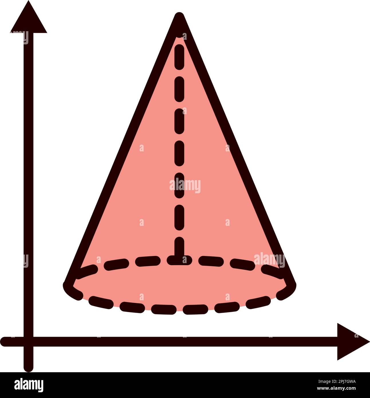 geometry cone figure Stock Vector Image & Art Alamy