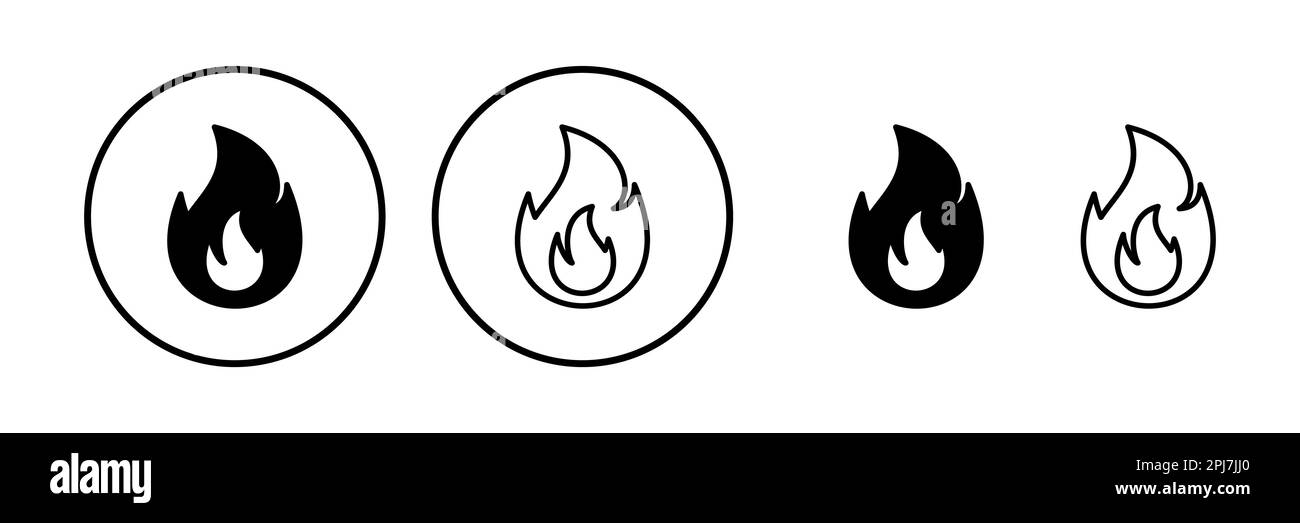 Fire icon vector. fire flame icon Stock Vector Image & Art - Alamy