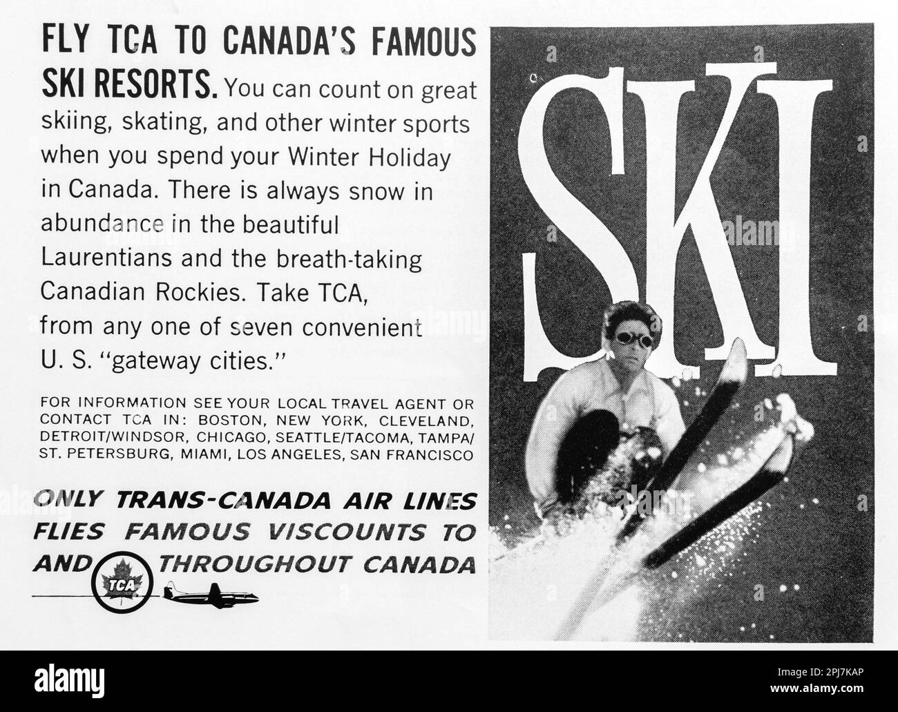 Trans canadian airlines Black and White Stock Photos & Images - Alamy