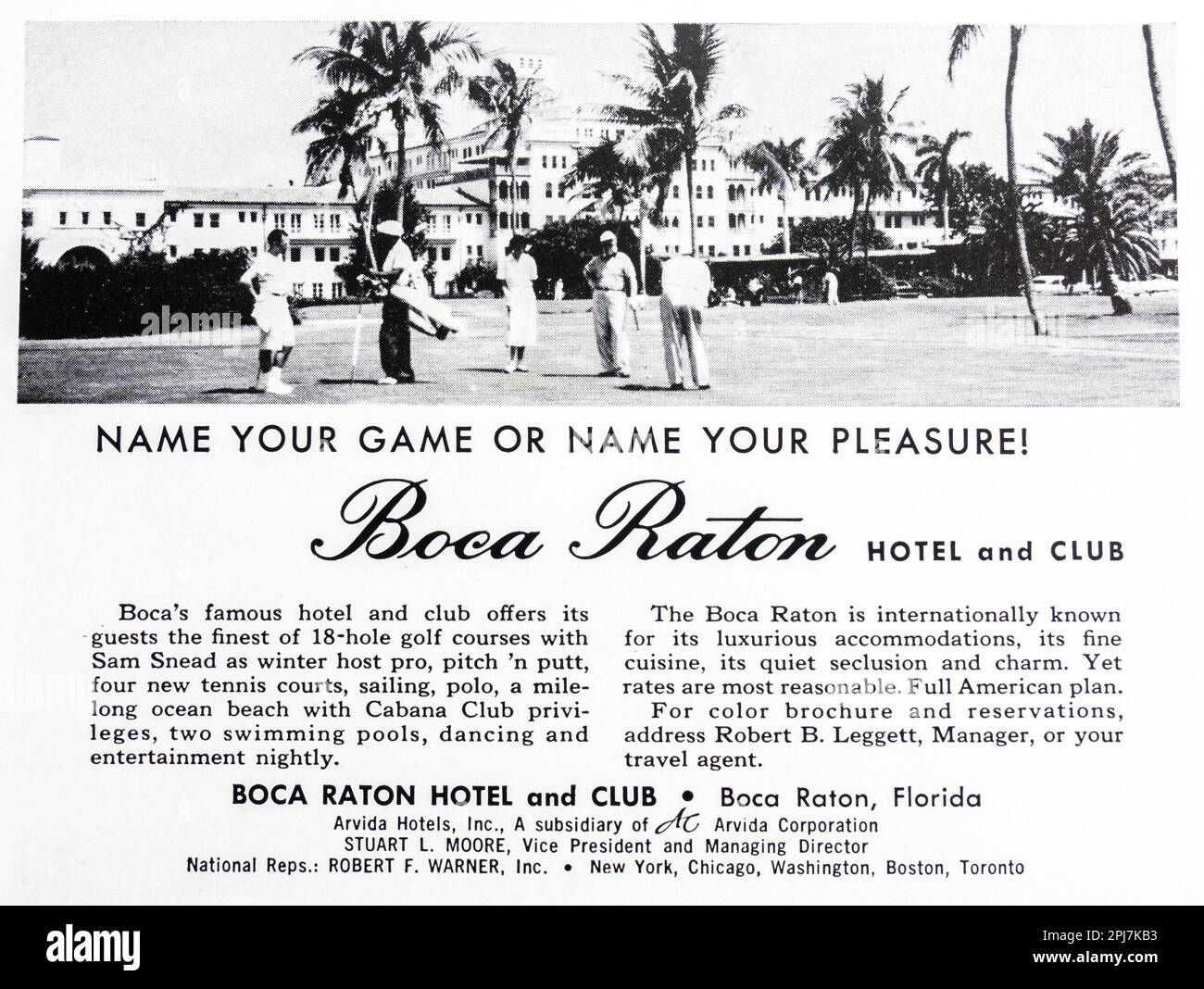 1950s Miami Beach Florida Full Color Brochure