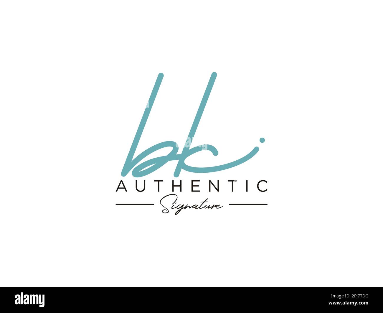 BK Signature Logo Template Vector Stock Vector Image & Art - Alamy