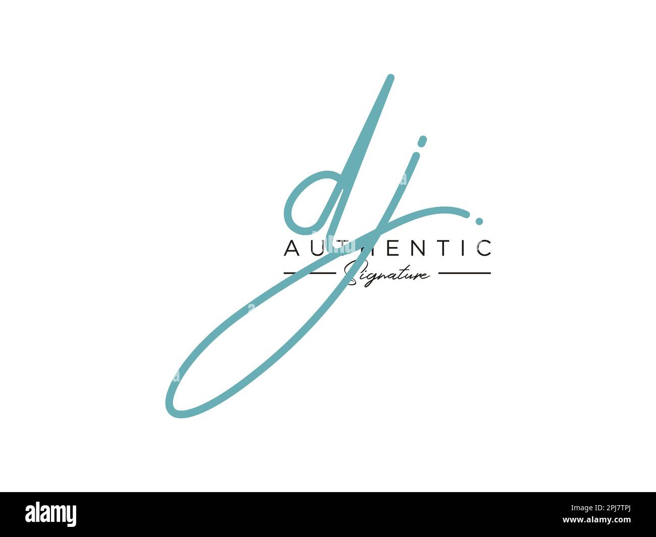 DJ Signature Logo Template Vector Stock Vector Image & Art Alamy