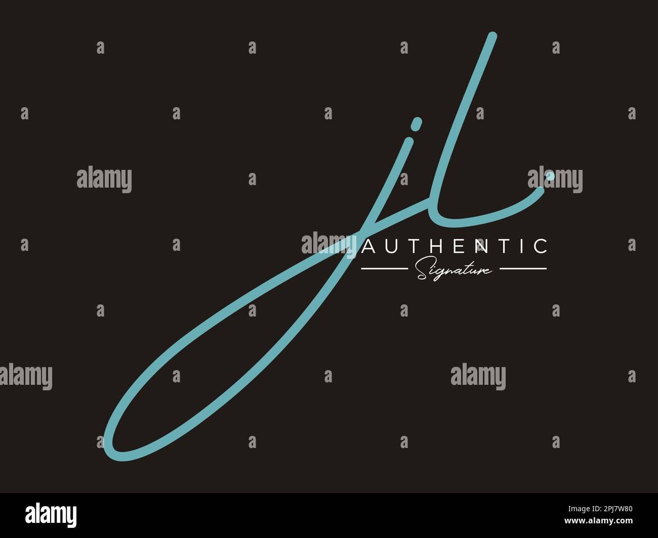 JL Signature Logo Template Vector Stock Vector Image & Art - Alamy