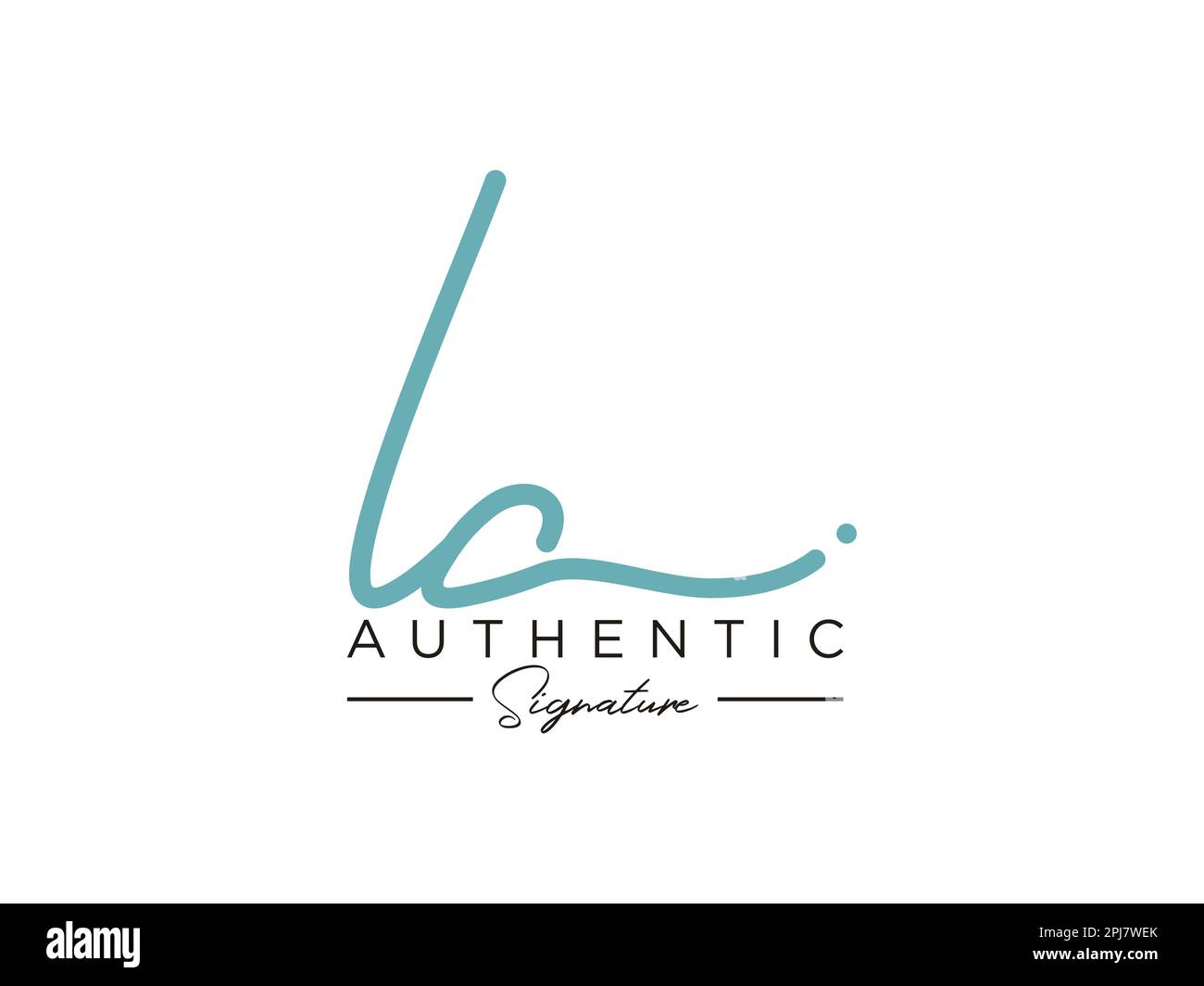 LA Signature Logo Template Vector Stock Vector Image & Art - Alamy