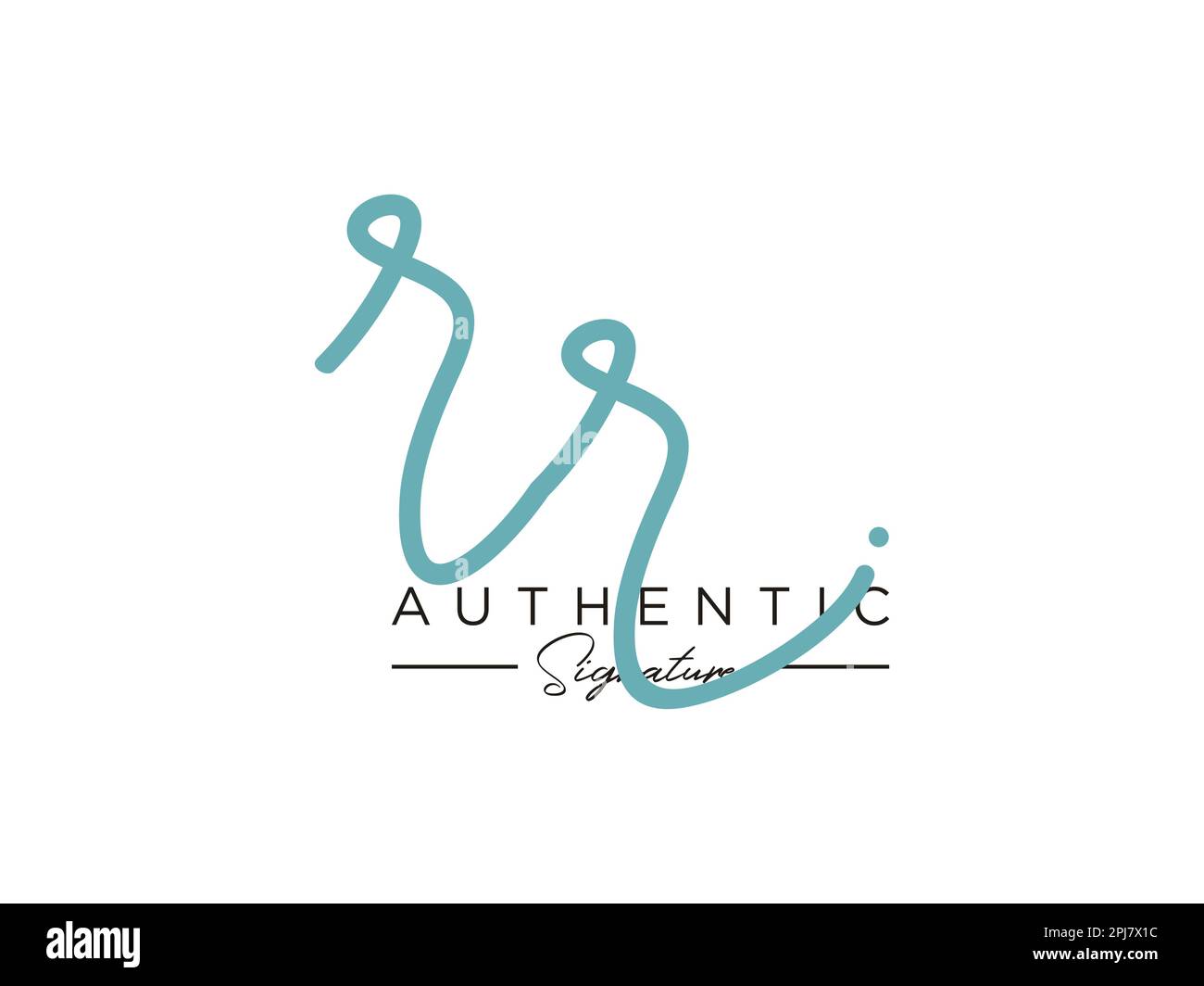 RR Signature Logo Template Vector Stock Vector Image Art Alamy