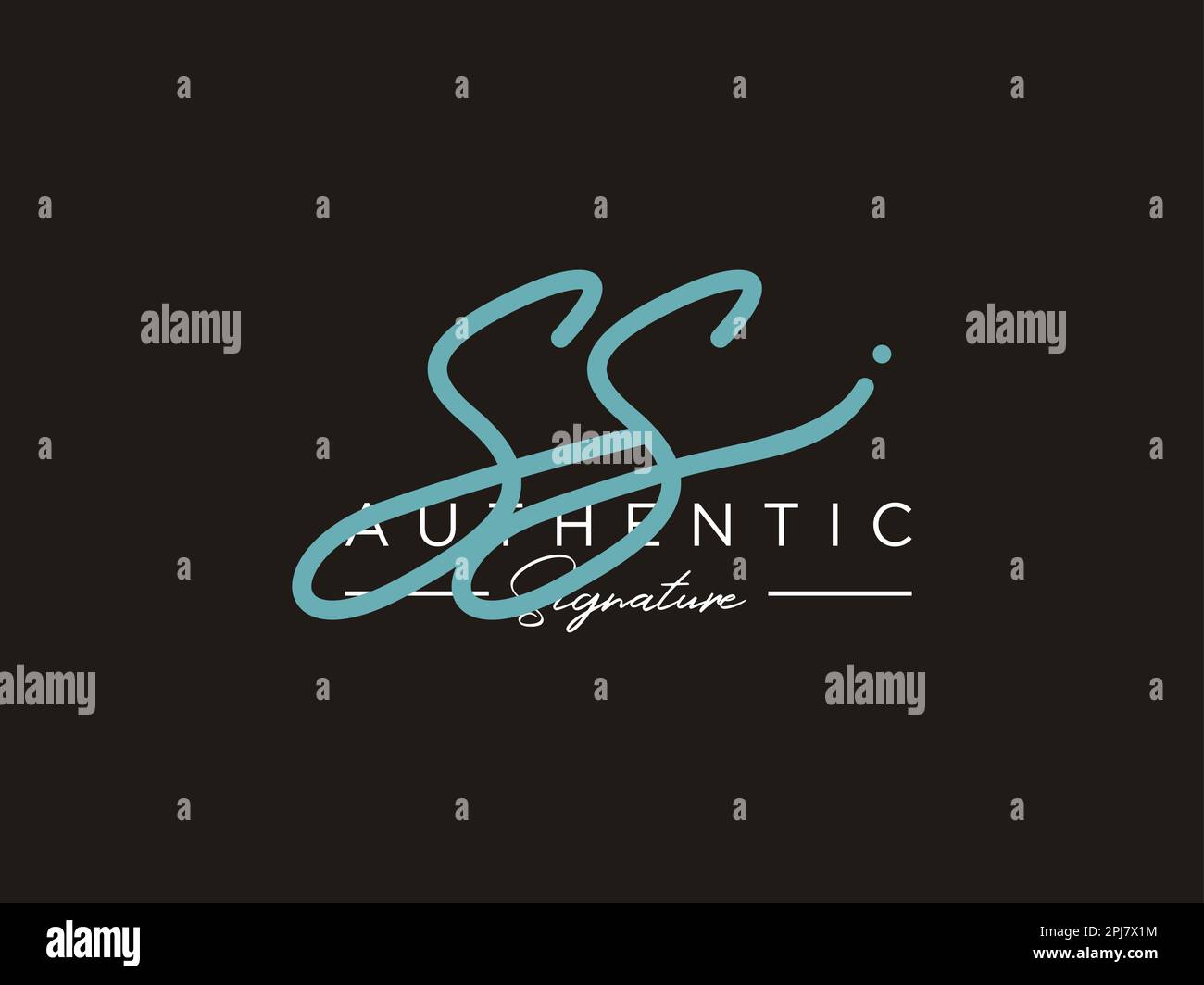 SS Signature Logo Template Vector Stock Vector Image & Art - Alamy