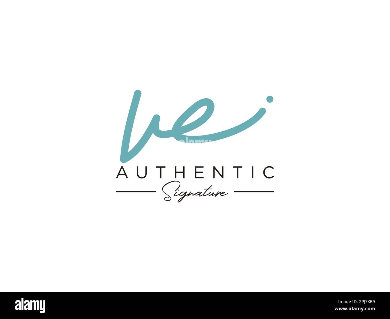 VE Signature Logo Template Vector Stock Vector Image & Art - Alamy