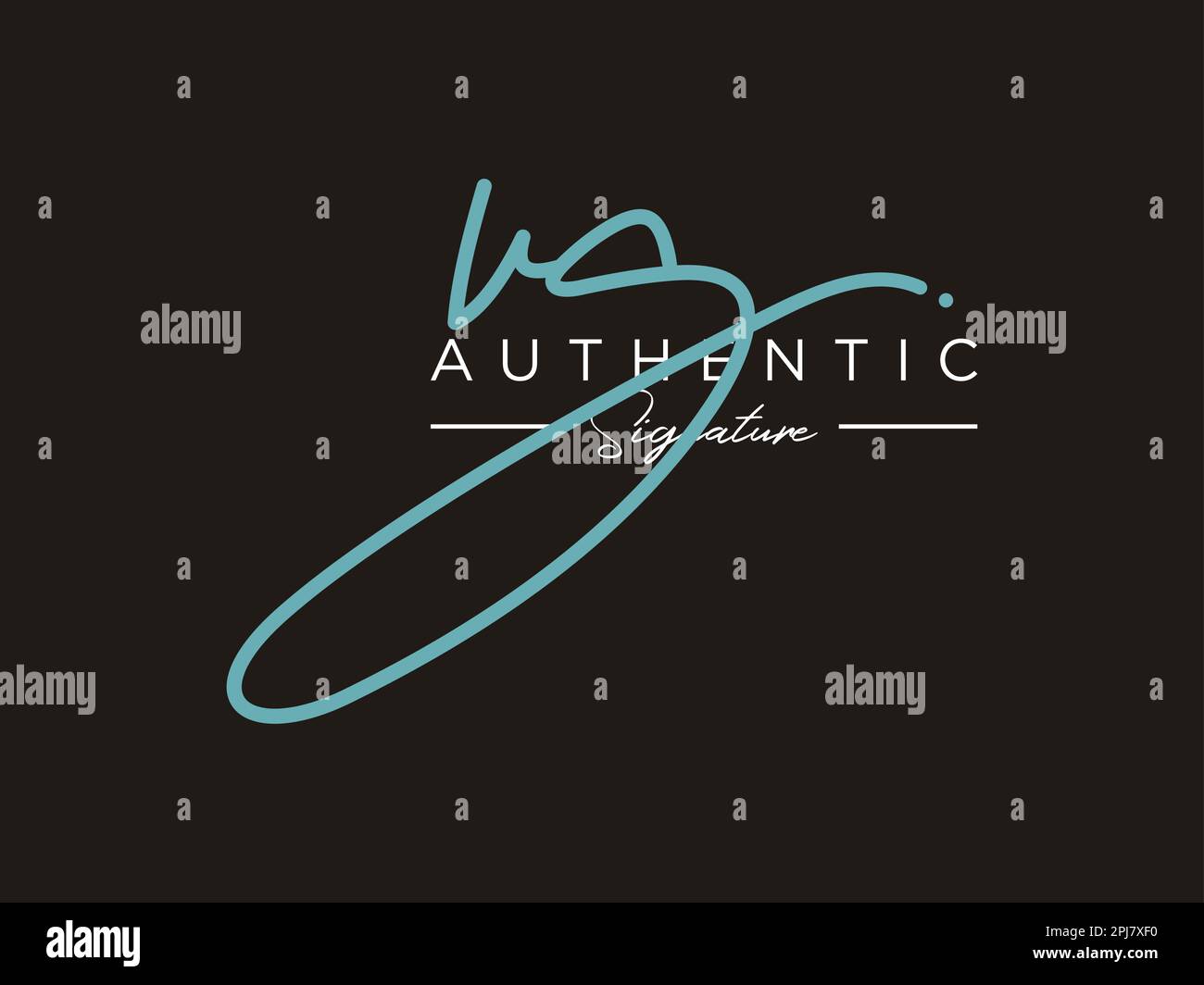 VG Signature Logo Template Vector Stock Vector Image & Art - Alamy