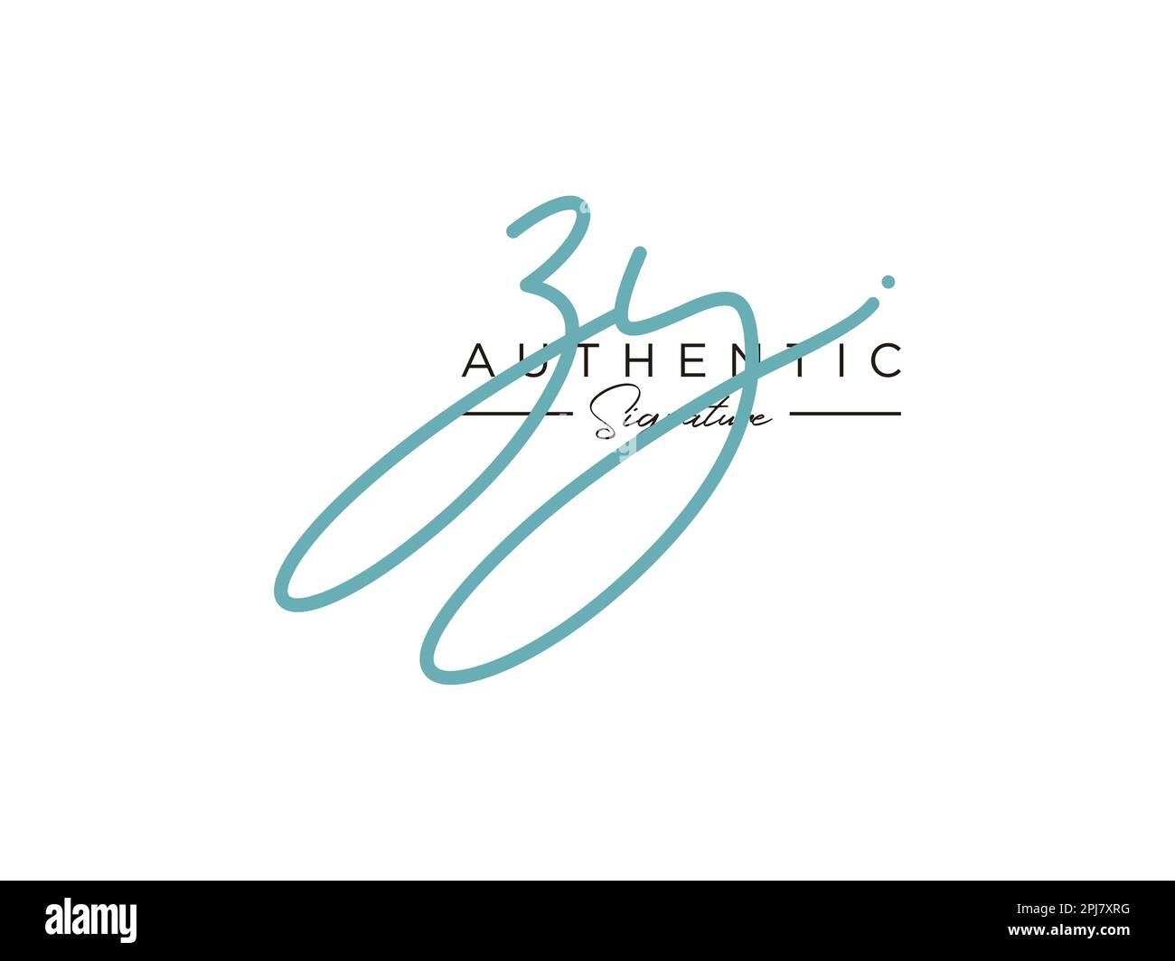 ZY Signature Logo Template Vector Stock Vector Image & Art - Alamy