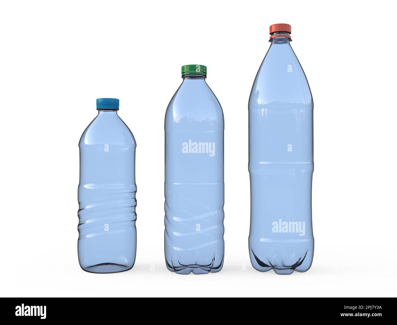 Empty plastic bottles, illustration Stock Photo Alamy