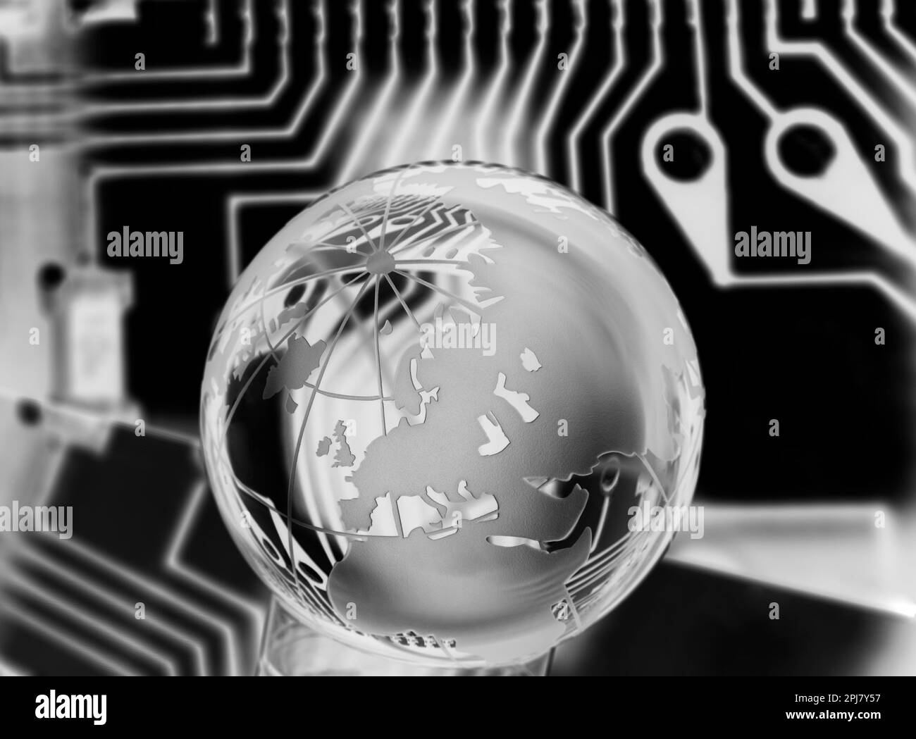 Global tech industry, conceptual image Stock Photo