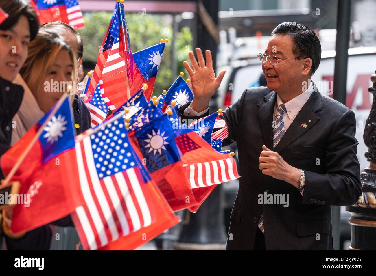 New York, USA. 31st Mar, 2023. Wu Zhaoxie (Joseph Wu) Taiwan Minister